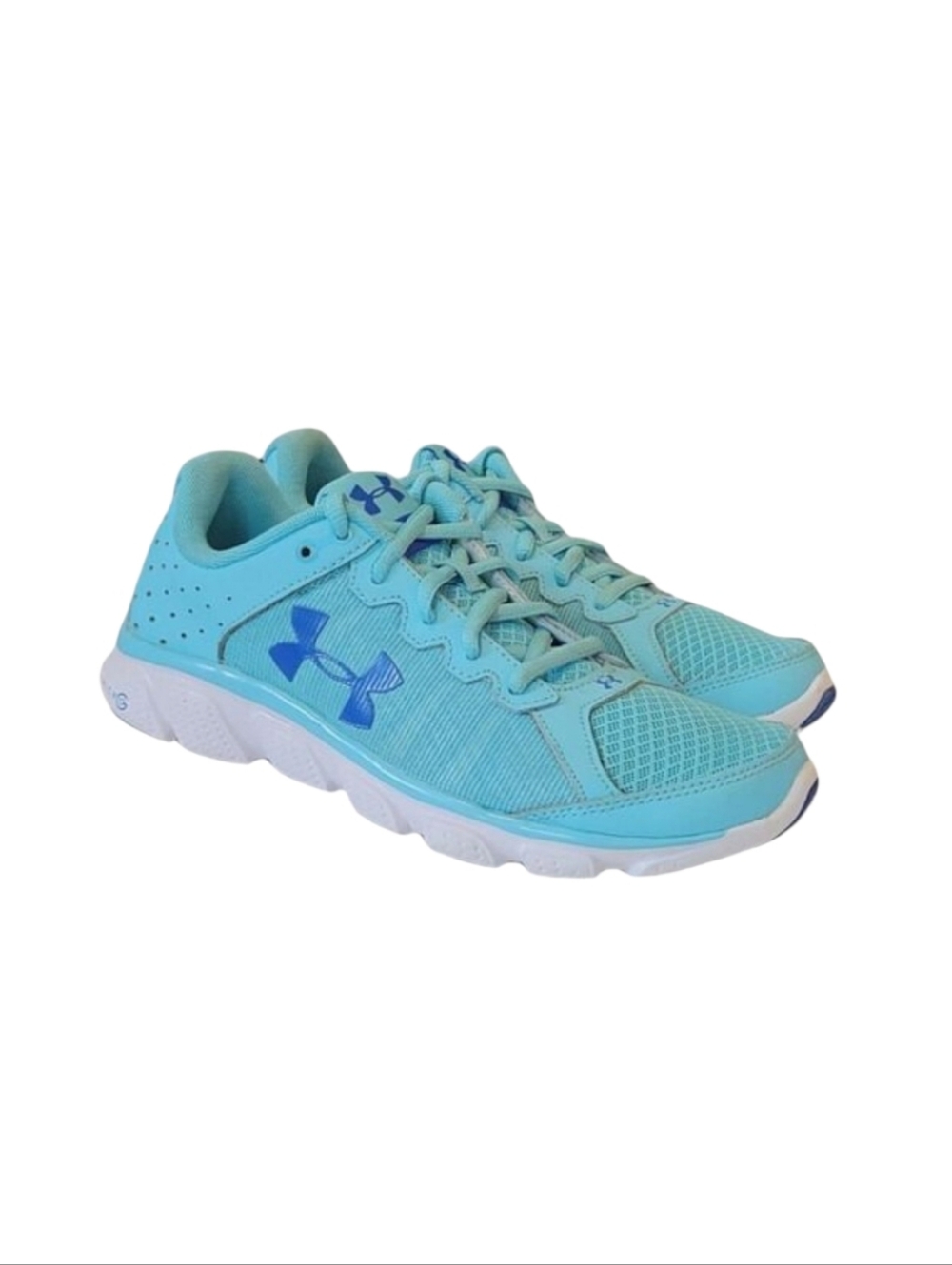 Under Armour Micro G Assert 6 Turquoise Mesh Running Athletic Sneakers